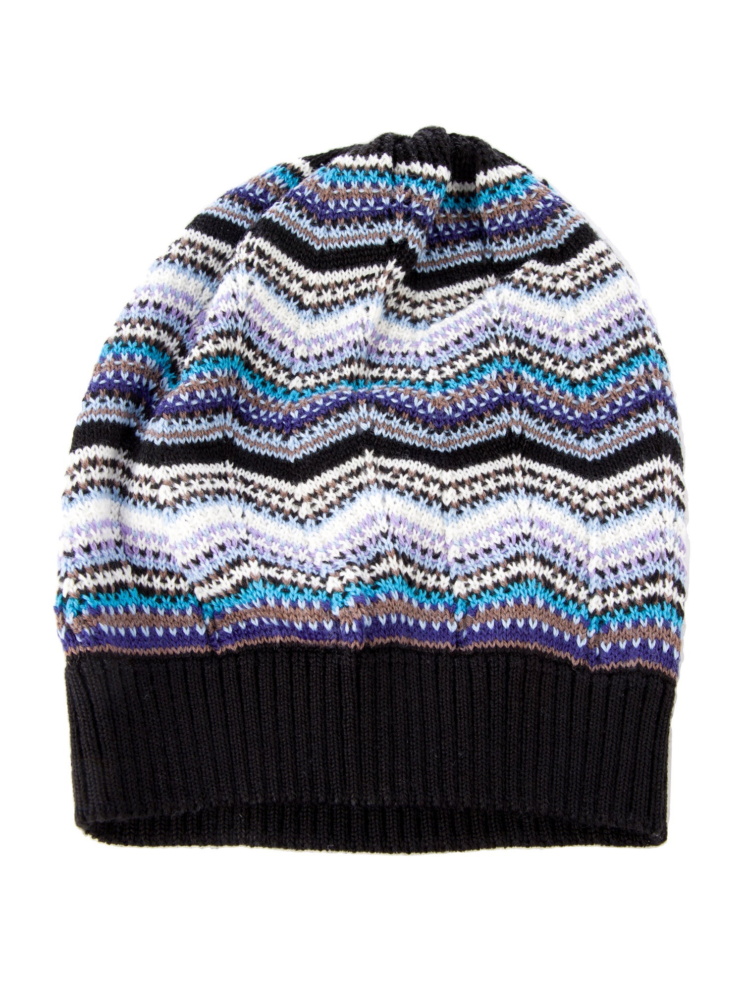 Missoni Knitted Pattern Print Beanie